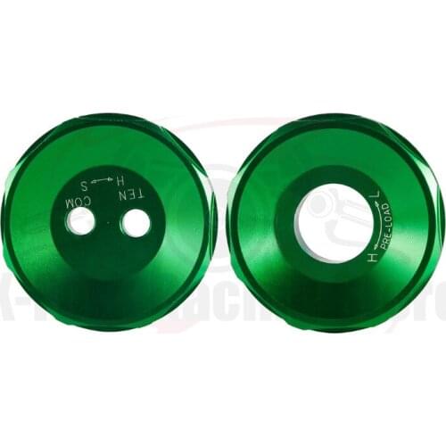 Front Fork Caps For Kawasaki ZX6R 2013-2018 2014 2015 2016 2017 Hexagonal Bolts Green