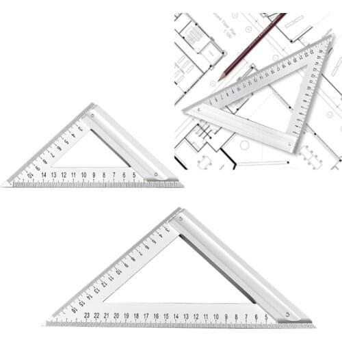 Professional Carpenter Square Layout Aluminum Triangle Square Tool Carpenter Triangle Square Easy-Read Layout Tool M89B