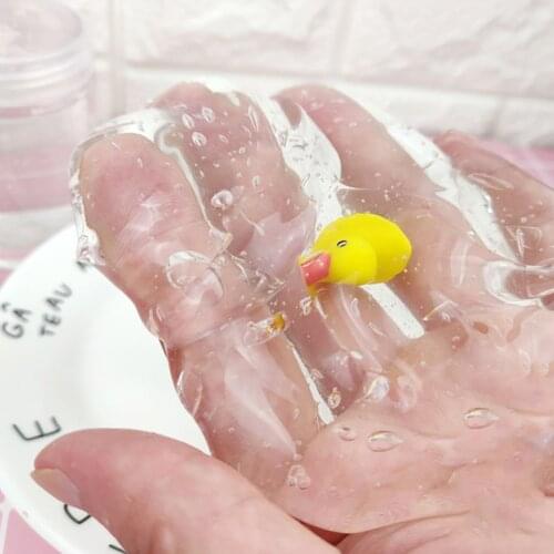Transparent Slime Toys Crystal Glue for Fluffy Putty Cloud Slime Plasticine Clay Light Polymer Kids Antistress Toy Supplies