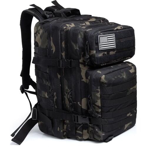 50L Camouflage Tactical Military Backpack Men Army Bags Assault Molle backpack Hunting Trekking Rucksack Waterproof Bug Out Bag