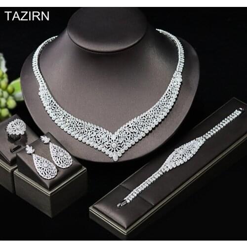 Наборы ювелирных украшений TAZIRN China At AliExpress
