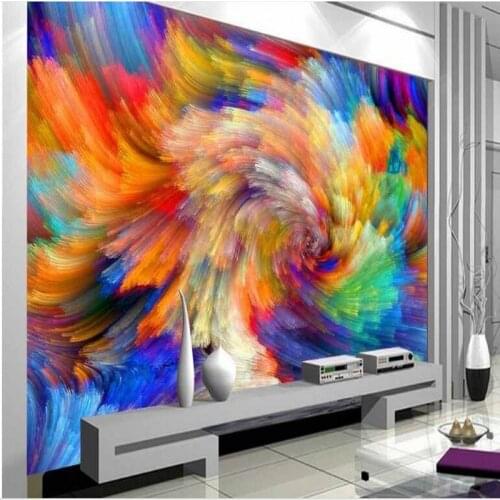 Wellyu Custom large - scale murals gorgeous colorful TV background wallpaper wallpaper papel de parede para quarto