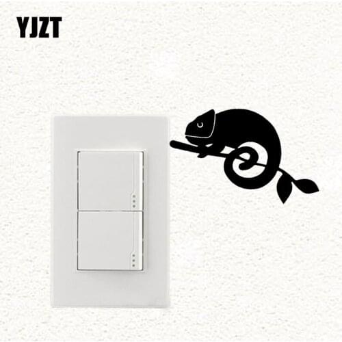 YJZT Wall Switch Sticker Living Room Decor Vinyl Decal Modern Cartoon Cute Animal S19-0637