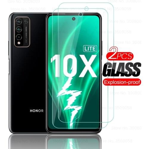 Xonor 10 x lite стекло 2pcs screen protectors for Honor x10 little 10lite protective glass on honer 10x lite honor10x light film