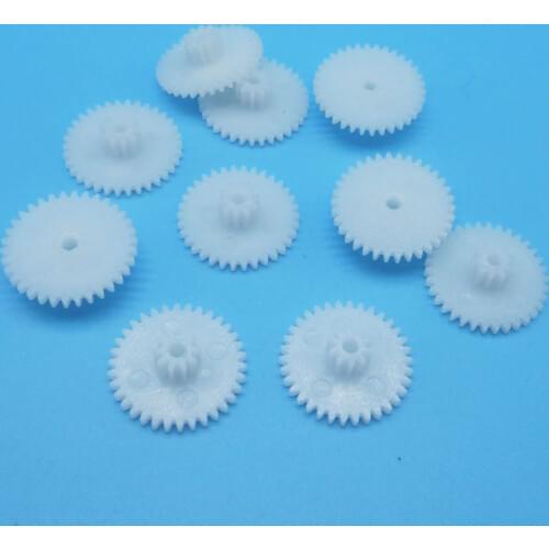 34102B 0.5M Double Gears Module 0.5 34 Teeth/ 10 Teeth Plastic Gear Transmission Unit Accessories 10pcs/lot