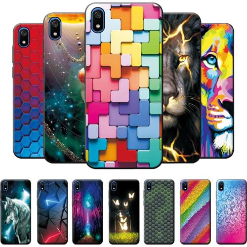 Case For Redmi 7A Case on Redmi 7A 5.45 inch Silicone Slim Back Cover For Xiaomi Redmi 7A 7 A Rose Bumper Redmi 7A Phone Case