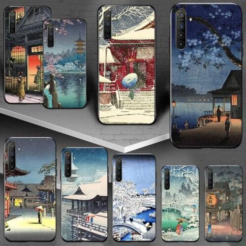 PENGHUWAN Ukiyo-e Tokyo Japanese Art Phone Case For OPPO Realme 5 3 2 Pro F7 F9 F11 F3 RENO Cover