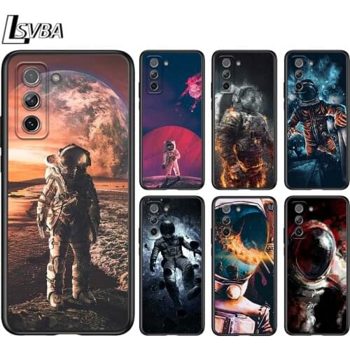 Space Cool Astronaut for Samsung S20 FE Ultra Plus A91 A81 A71 A51 A41 A31 A21 A11 A12 A72 A52 A42 A32 A12 Phone Case