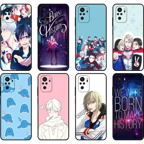 Black tpu Case For Xiaomi Redmi 9T Case Redmi Note 9T Note 10 5G 4G Pro 10S Case yuri on ice history maker