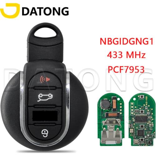 Datong Wolrd Car Remote Key For BMW MINI Cooper Clubman 2014 2015 2016 2017 ID49 PCF7953 433MHz Replace Keyless Promixity Card