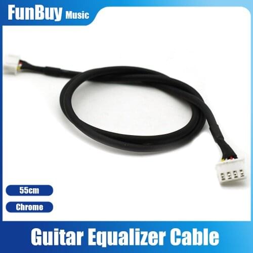 Wooden Guitar Pickup EQ Equalizer Cable for Acoustic Classical Guitar Parts Accessories 55cm