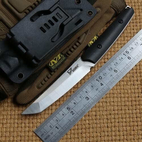 DICORIA Slay VG-10 fixed blade tactical straight hunting knife KYDEX Sheath G10 handle camping outdoor survival EDC knives tools