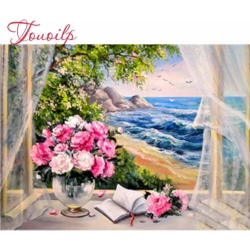 Bricolage diamant peinture paysage plein carré/rond diamants broderie fleur Kits décorations maison cadeau