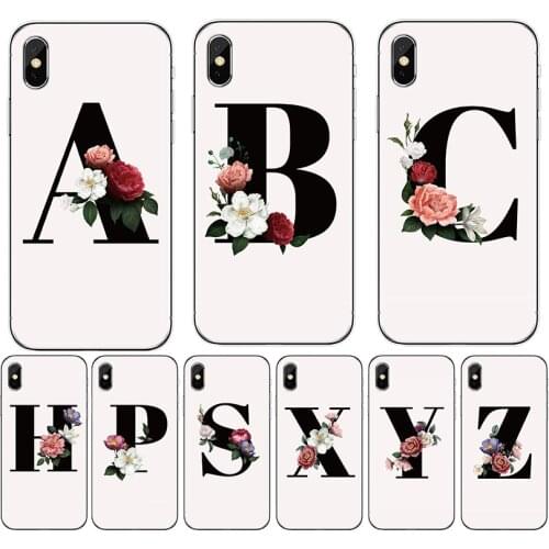 For OPPO Reno 4 5G 3 pro 4G 2 2Z 10X zoom Cover Floral letter 26 Painted Soft Silicon TPU protection Phone case Coque