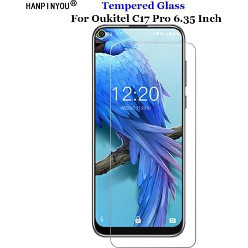 For Oukitel C17 Pro Tempered Glass 9H 2.5D Premium Phone Screen Protector Film For Oukitel C17Pro 6.35"