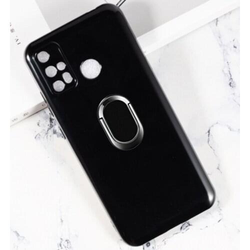 For OUKITeL C23 PRO Case Metal Ring Holder Magnetic car Silicone Phone Case On for Oukitel C23 Pro