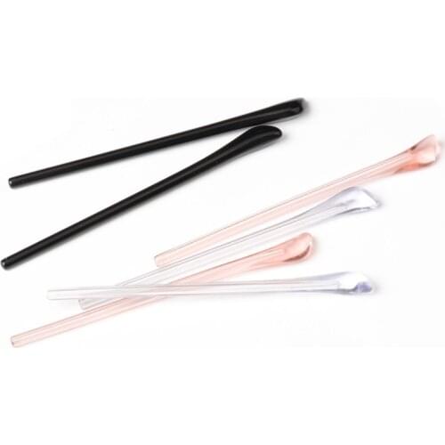20pcs DT009 Anti Slip Acetate Eyeglasses Temple Tips Glasses Accessories For Optical Frame Temples Black Clear Pink