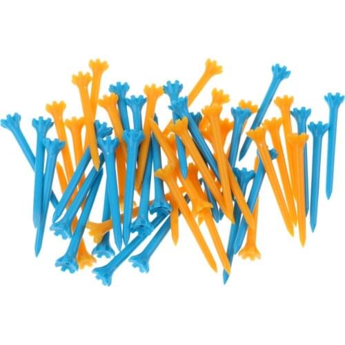 Pack of 50 Pieces Professional Plastic Golf Tee Tees 7cm Colorful Bargain Price