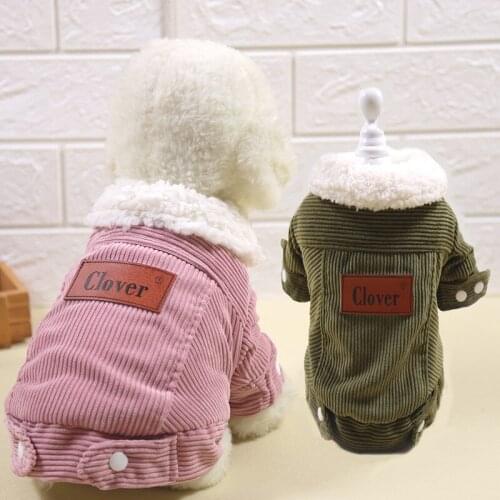 New Pet clothes Winter dog clothes cat clothes Fashionable cute Pet dog cotton clothes Small and medium clothes for dogs cats