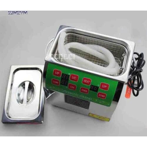 ZJMZYM New Arrival Adjustable Household 304 Stainless Steel Ultrasonic Cleaners BG-02C Digital Cleaning Machine 220v 100W 3 L