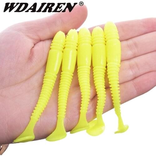 10Pcs 75mm 3.2g baits easy shiner shad Shrimp smell soft lure swimbait for fishing bass Wobblers Pesca silicone leurre lure