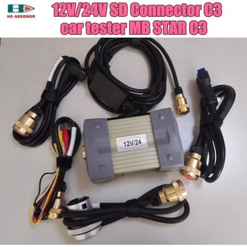 For Benz obd2 scanner MB STAR C3 Multiplexer and 4pin 38pin 16pin OBD2 RS232 to RS485 5 Copper Core cable car Diagnostic tools