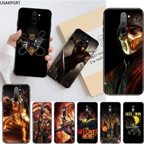 Scorpion Mortal Kombat Phone Case for Redmi Note 9 8 8T 8A 7 6 6A Go Pro Max Redmi 9 K20 K30 Pro