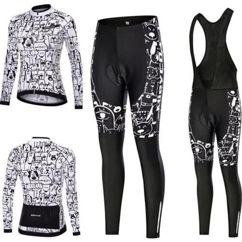 100% Polyester Pro Cycling Jersey Set BMX Dress Women Outfit MTB Bicycle Sportswear Bike Clothing Macaquinho Ciclismo Feminino