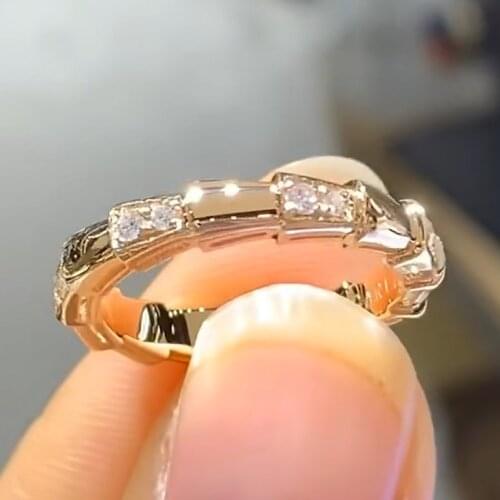 Real 14K Rose Gold Jewelry Natural 1.5 Carat Diamond Ring for Women Jewelry Wedding Ring Anillos 925 Para Mujer Rings Female Box