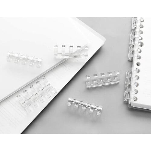 1 Piece 5-Ring Binding Clip 0.63" Diameter 5-ring Binding Coils Binding Comb Clip Closure Open for All Loose-leaf Notebooks