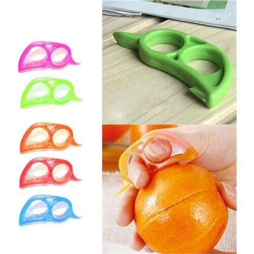 1PC Plastic Orange Peelers Lemon Slicer Zesters Grapefruit Fruit Stripper Opener Citrus Kitchen Vegetable Fruit Tools