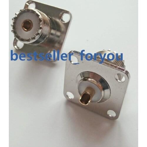 10x UHF Female SO239 SO-239 Jack Panel Chassis Mount Flange Mount Solder Cup RF Connector