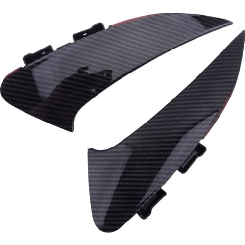 2 Sets Carbon Fiber Style Rear Bumper Spoiler Side Canard Fit for Mercedes Benz Sport C118 CLA200 CLA250 CLA35 CLA45 AMG 2020