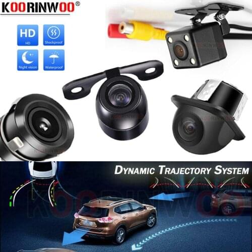 Koorinwoo Moving Dynamic Trajectory HD CCD Car Rear View Camera Night Vision Backup Parking Assistance Reverse camera 2019