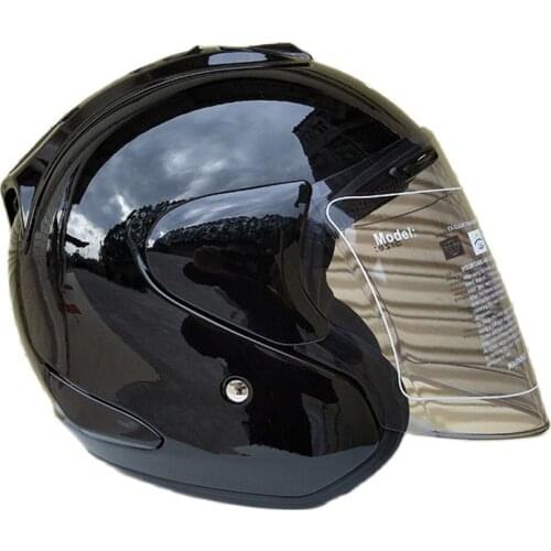 Free Shipping Motorcycle Helmet For Women Half Helmet Light Integrally Molded Mountain Road Black Helmet