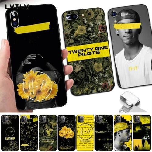LVTLV Twenty One Pilots 21 Pilots Coque Shell Phone Case for iPhone 8 7 6 6S Plus X 5 5S SE 2020 XR 11 pro XS MAX