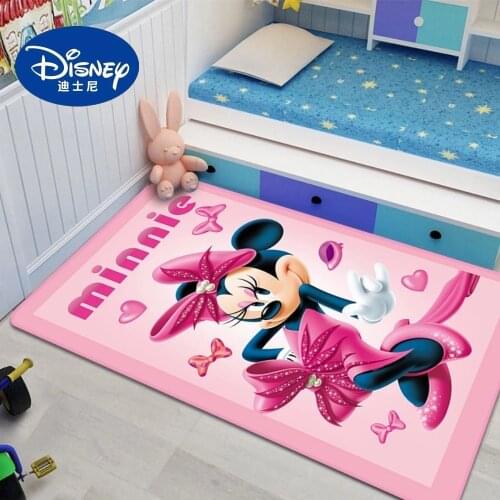 Disney Minnie Mickey Mouse Door Mat Kids Boys Girls Game Mat Carpet Bedroom Kitchen Carpet Indoor Bathroom Mat Play Mat Baby Gym