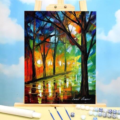 Emotional Collage DIY Painting By Numbers Complete Kit Acrylic Paints 40*50 Oil Painting Wall Decoration Kids Drawing