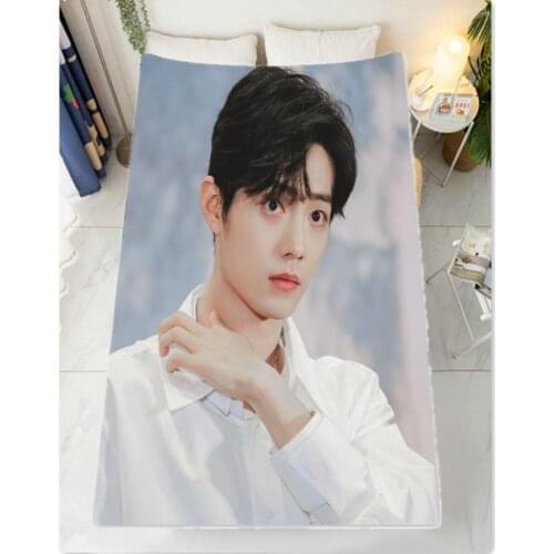 Boyfriend Xiao Zhan Flannel Blanket Home Bedding Sofa Warm Bedroom blanket Customize gifts