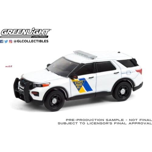 GreenLight 1:64 2021 Ford Interceptor Utility Alloy model car Metal toys for childen kids diecast gift