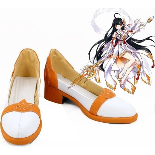Game ELSWORD Vi Cosplay Shoes Boots Custom Made Any Size