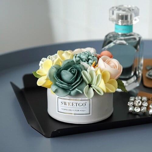 Artificial flower cake fake models in clay 7.5*8.5cm simulation cake decorating for showcase photography Flower regiment