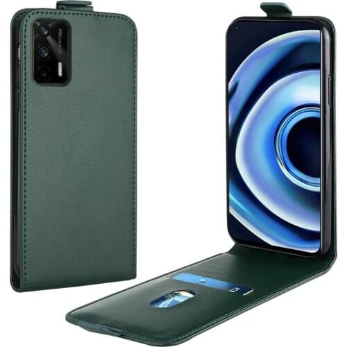 Flip Up and Down Leather Case for Realme Q3 Pro 5G Case RMX2202 RMX3191 Vertical Cover for Realme Q3Pro 5g Case Phone Bag