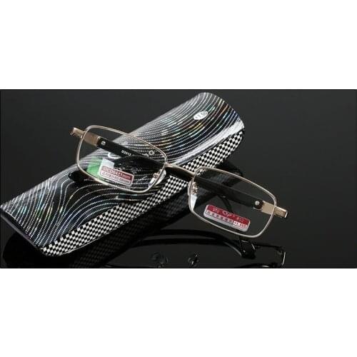 Leesbril Coating Reading Glasses Fashion Business Anti Fatigue Radiation Lens With Case +4.5 +5 +5.5 +6 +6.5 +7 +7.5 +8 To +12