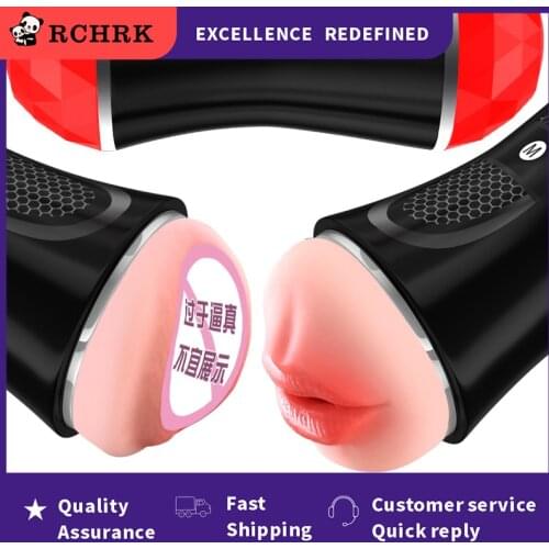 Men Double-Headed Masturbation Cup Sex Toys Real Vagina Endurance Training Supplies Mens Pocket Sucker Adult Products For Male