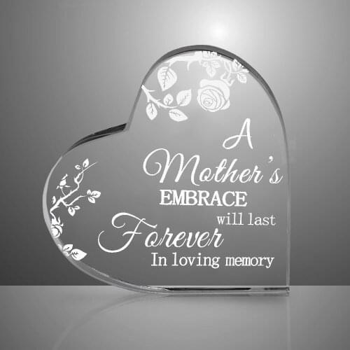 Muns gift we love in heaven popular crystal heart miss mun crystal k9 heart souvenirs gift in love memory