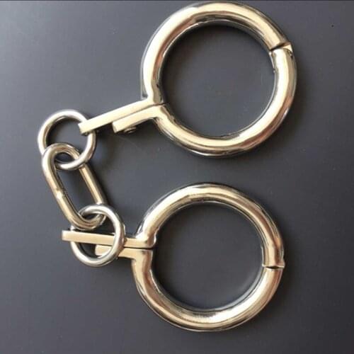 Top Quality Stainless Steel Sex Hancuffs for Adult Games Metal Bondage Restraints Hand Cuffs Sex Toys for Men Women G7-6-40