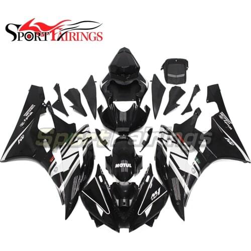 Injection Fairings For Yamaha YZF600 R6 06 07 2006 2007 Plastics ABS Motorcycle Full Fairing Kit Bodywork Cowling Black White