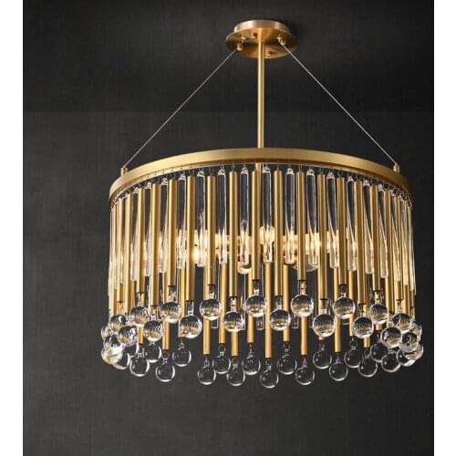 Postmodern Luxury LED Copper Chandelier Living Room Bedroom Dining Creative Villa Hotel Simple Study Room Hanging Lights