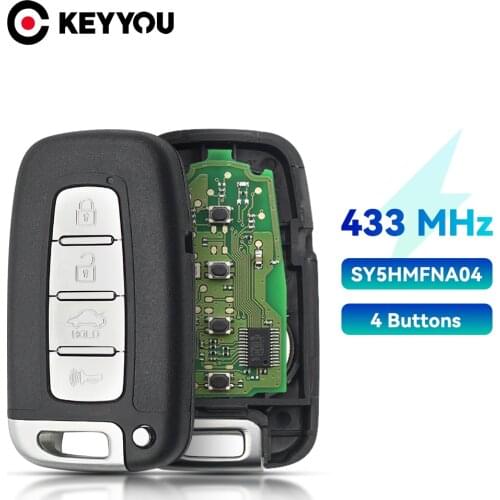 KEYYOU 433Mhz Remote Car Key for HYUNDAI I30 I45 Ix35 Genesis Equus Veloster Tucson Sonata Elantra SY5HMFNA04 For Kia TOY40